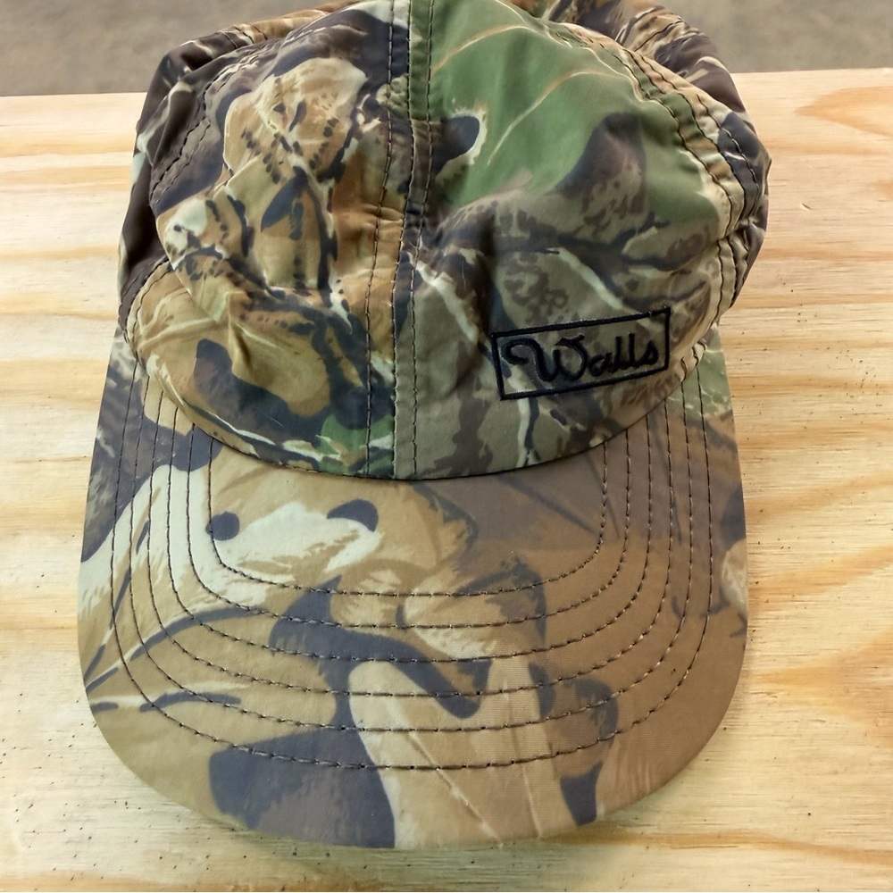 Walls‎ USA Flag Patch Hunting Cap - Brown, Blue, Red